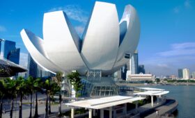 ArtScience Museum in Singapore, a unique architectural wonder.